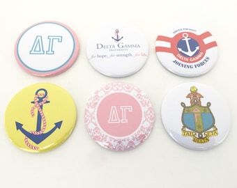 Delta Gamma Pocket Mirrors and Magnets
