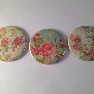 Specchi tascabili floreali dall&#39;aspetto vintage