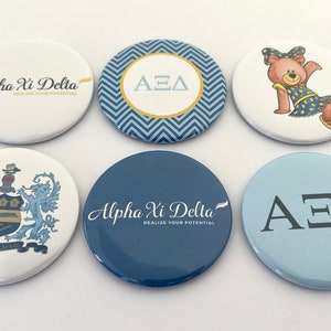 Alpha Xi Delta Pocket Mirrors, Magnets and Pins