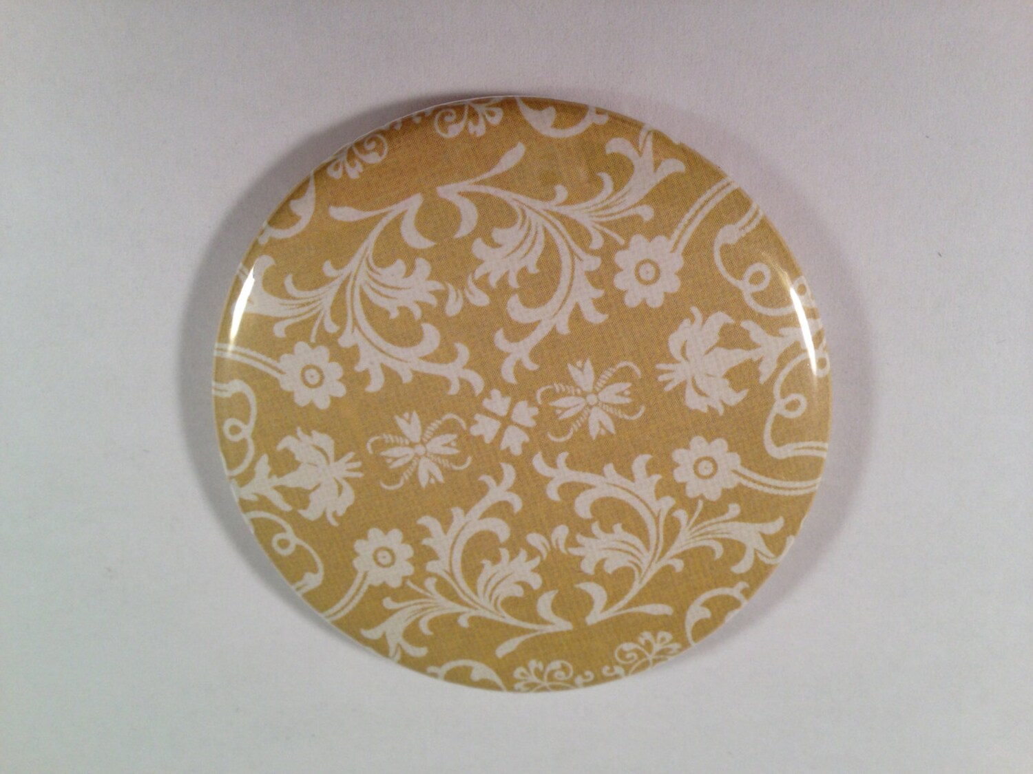 Light Gold Damask Pocket Mirrors Etsy