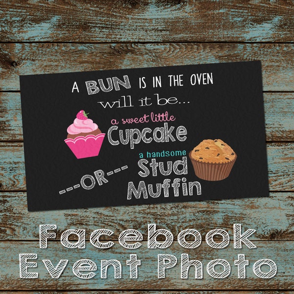 Cupcake or Stud Muffin Gender Reveal Etsy