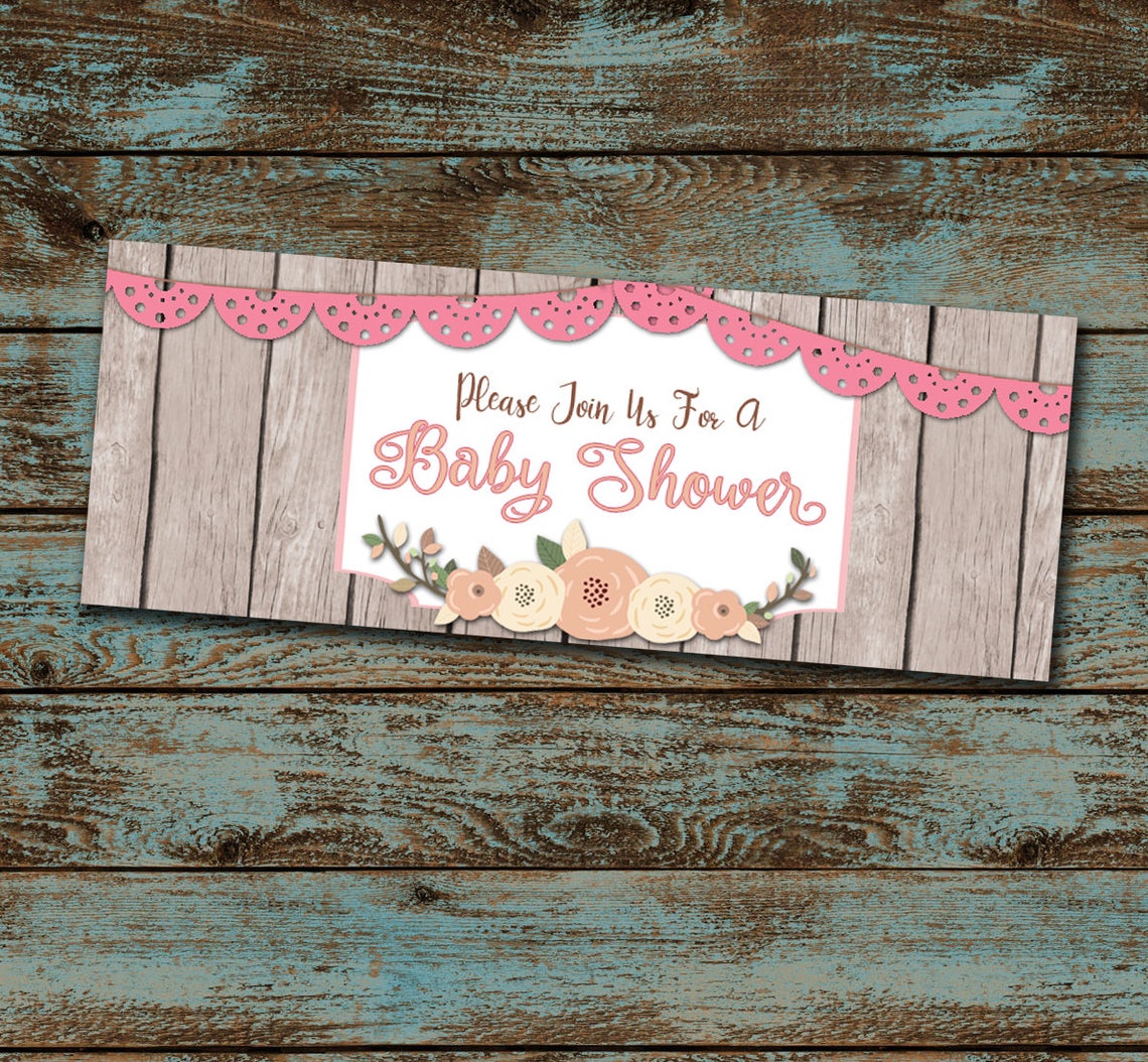 Baby Shower Facebook Event Header Image Girl Shower Facebook Etsy