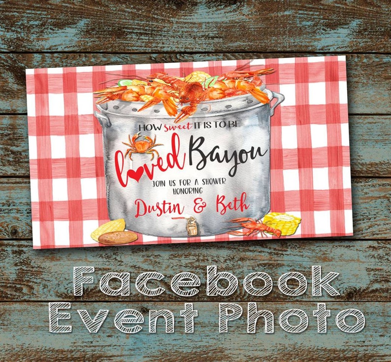 How sweet it is to be loved bayou shower facebook event cover etsy