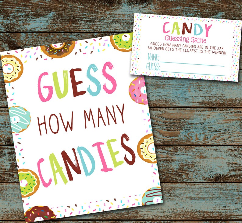 Donuts Baby Sprinkle Game Donuts &amp; Diapers Sprinkle Game - Etsy