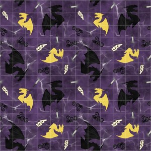 Fourth Wing Dragon Romance Seamless Pattern, Hand-Drawn PNG (Digital Download)
