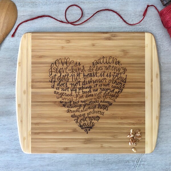 Cutting Board, Custom Engraved Cutting Board, Christian gift, Wedding shower gift, Anniversary gift, Wedding gift,  --22042-CUTB-001