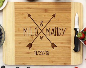 Cutting Board, Custom Cutting Board, Engraved Cutting Board, Custom Wedding Board, Personalized Cutting board --21253-CUTB-001