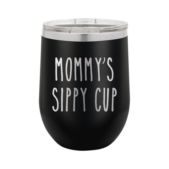 Personalized Wine Sippy Cup for Moms and Picnic Goers