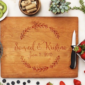 Cutting Board, Custom Cutting Board, Engraved Cutting Board, Anniversary gift, Housewarming gift, Personalized Cutting board--21050-CUTB-003