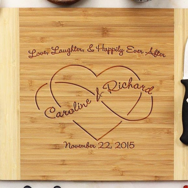 Personalized Cutting Board, Cutting Board, Engraved Cutting Board, Wedding Shower Gift, Customized Cutting board,  --21004-CUTB-001