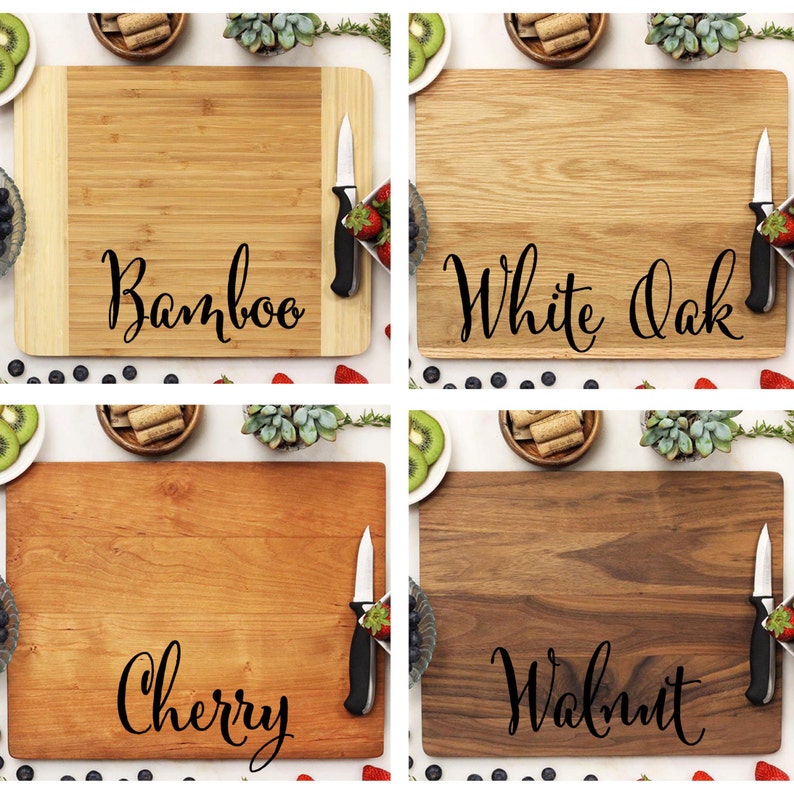 Cutting Board Walnut Wood 11 x 14 --22036-CUTB-002 Personalized Monogram Cutting Board Cute Monogram Custom Engraved Cutting Board