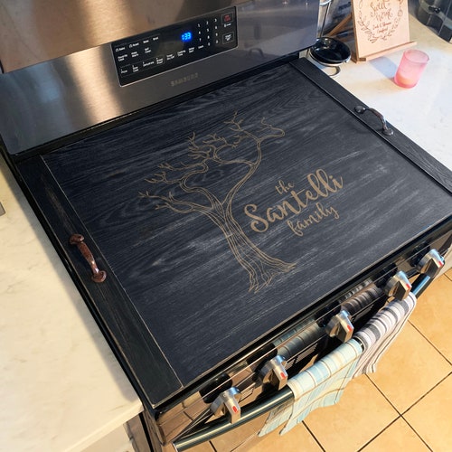 Custom Stove Cover, Personalized Noodle Board, Stove Top Cover, Farmhouse Decor, Rustic shops Decor, Kitchen Decor, Thankful --21259-TRAY-052