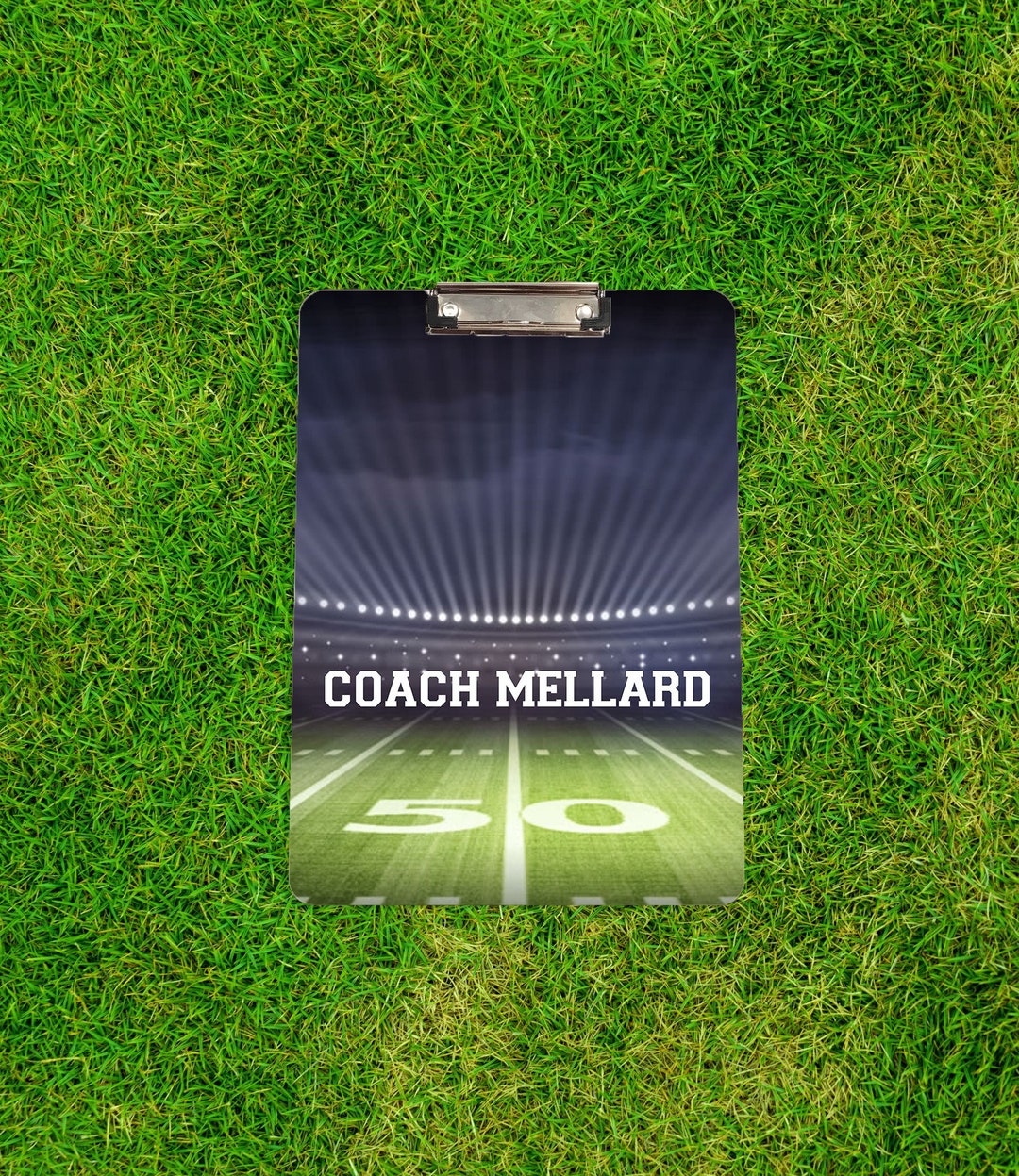 Football Coach Clipboard Coach's Gift Custom Clipboard Etsy