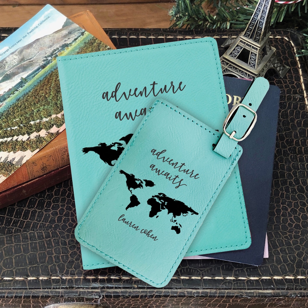 Passport Cover, Luggage Tag, Personalized Travel Accessories
