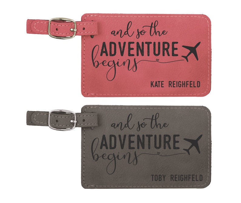 Luggage Tag, Personalized Luggage Tag, His and Hers, Travel, Custom Luggage Tag, Leather Luggage Tag, Bag Tag, Travel Gift 28235-LT01-042 zdjęcie 2