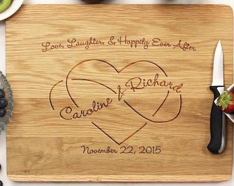 Personalized Cutting Board,Engraved Cutting Board, Wedding Shower Gift, Anniversary Gift, Housewarming gift, Hostess gift --21004-CUTB-004