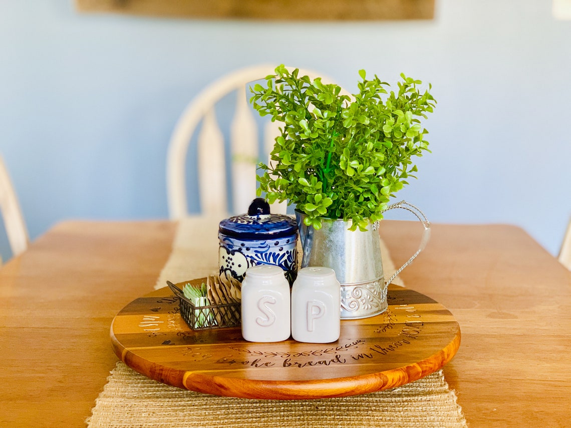 Custom Engraved Lazy Susan Personalized Lazy Susan Etsy