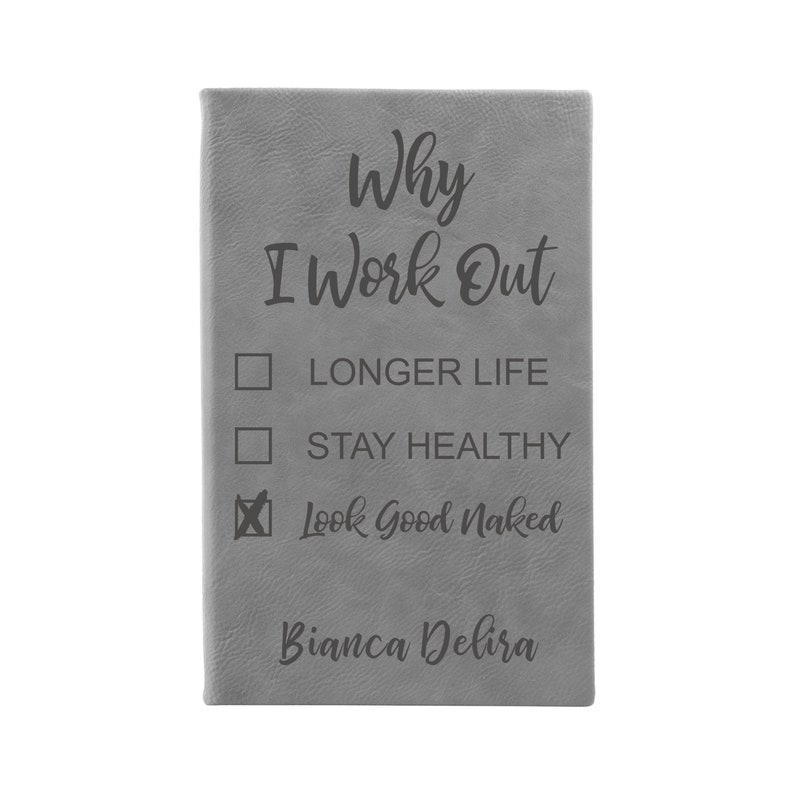 Workout Journal, Fitness Planner, Personalized Journal, Workout Planner, Fitness Journal, Weight Loss, Health and Fitness 28347-LJ05-041 image 9