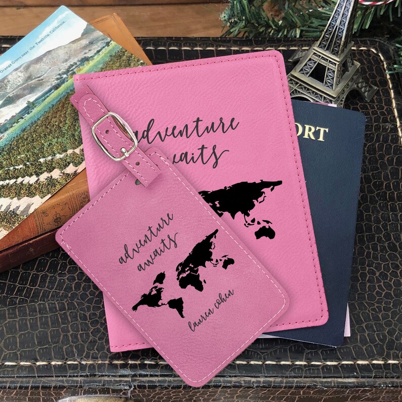 Passport Cover Luggage Tag Personalized Travel Accessories Etsy