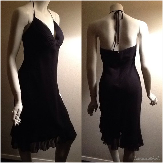 Black Evening Dress / Black Evening Gown / Halter Dress / | Etsy