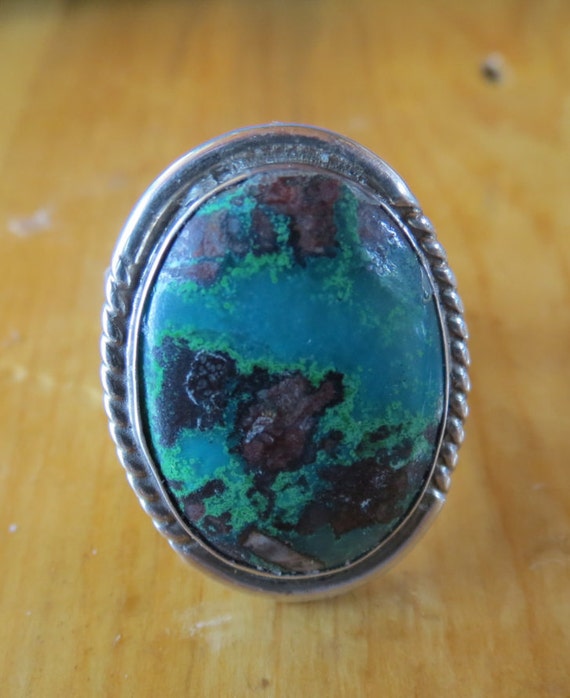 Large Morenci Turquoise Jay King ring