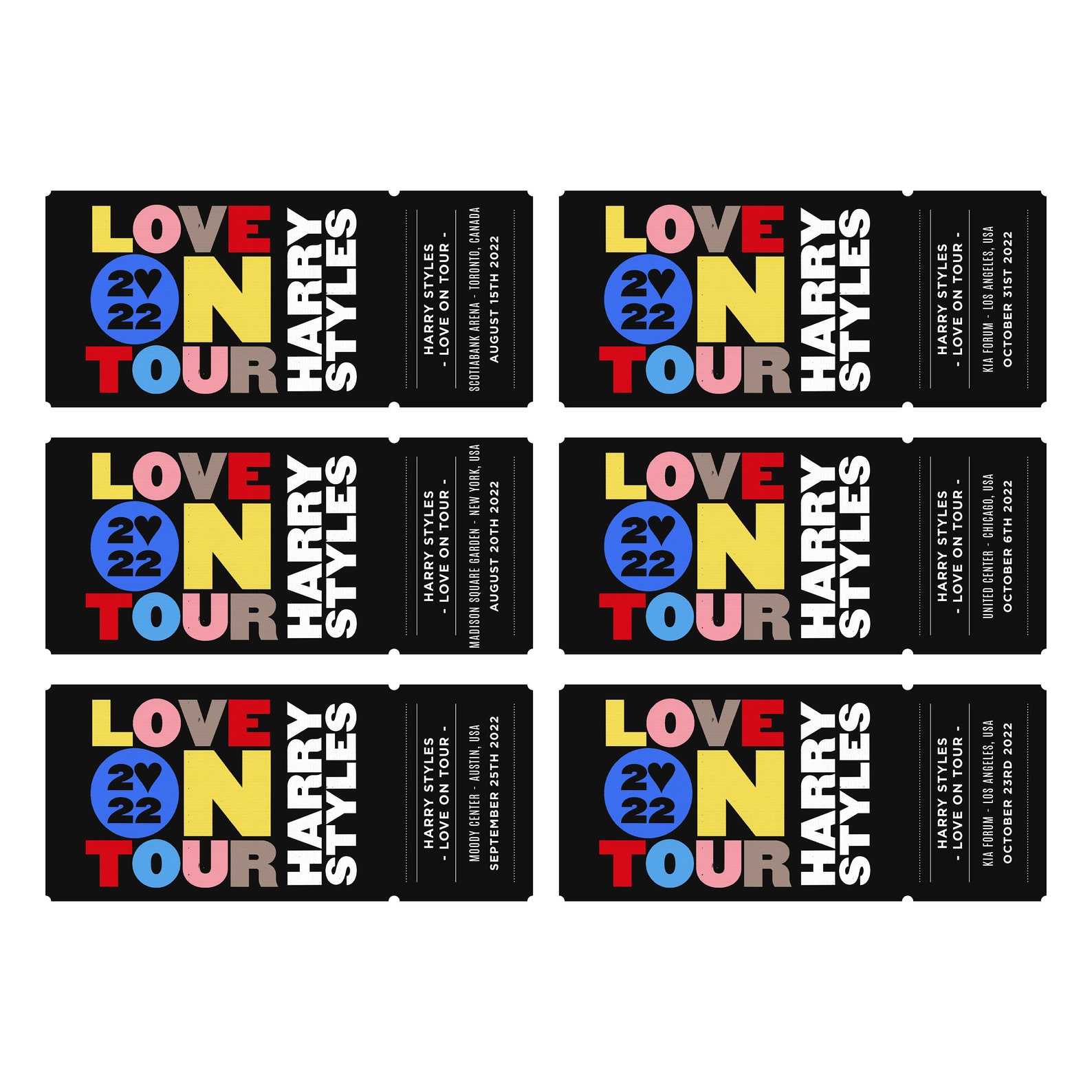 Harry Styles Printable Souvenir Ticket Europe 2023 Love on Etsy Australia