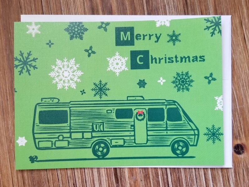 Happy Holidays Yo Heisenberg Walter White Have a White Christmas Jesse Breaking Bad Card Breaking Bad RV, Christmas Card