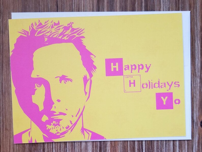 Happy Holidays Yo Heisenberg Walter White Have a White Christmas Jesse Breaking Bad Card Breaking Bad RV, Christmas Card