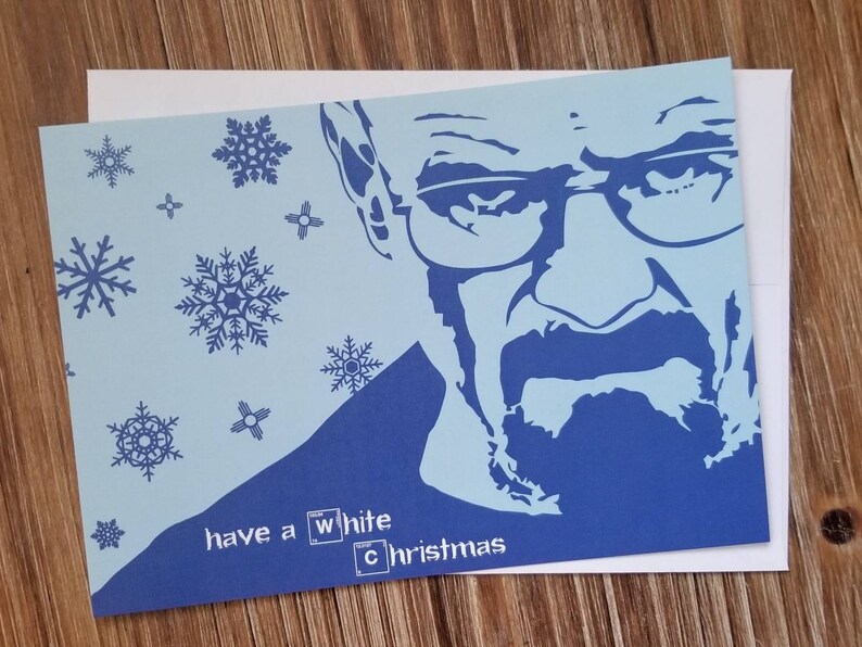 Happy Holidays Yo Heisenberg Walter White Have a White Christmas Jesse Breaking Bad Card Breaking Bad RV, Christmas Card