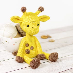 Amigurumi Giraffe Crochet Pattern and Tutorial with Step-by-Step Photos - PDF in English