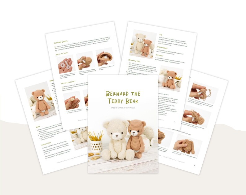 Amigurumi Teddy Bear Crochet Pattern - Beginner-Friendly DIY Stuffed Animal Tutorial image 10