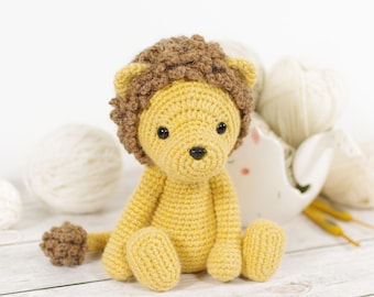 Crochet Lion Amigurumi Pattern – Stuffed Animal Tutorial (PDF in English)