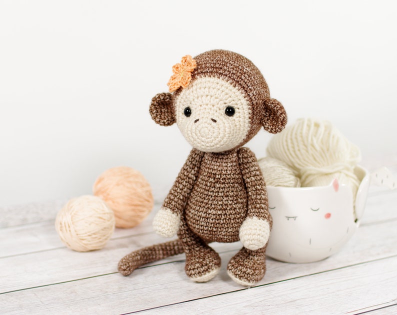 Amigurumi Monkey Crochet Pattern Cute Monkey Pattern and Tutorial with Photos image 5