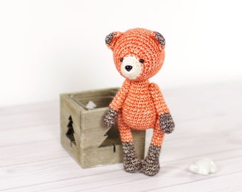 Amigurumi Fox Crochet Pattern - Amigurumi Pattern and Tutorial with Step-by-Step Photos - PDF in English