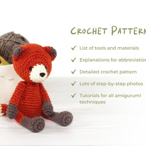 Amigurumi Fox Crochet Pattern - Amigurumi Pattern and Tutorial With ...