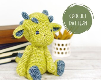 Baby Dragon Crochet Pattern - Amigurumi Pattern and Tutorial with Step-By-Step Photos