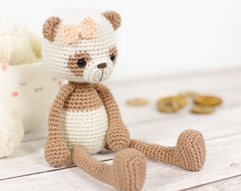 Amigurumi Panda Bear Crochet Pattern (PDF in English)