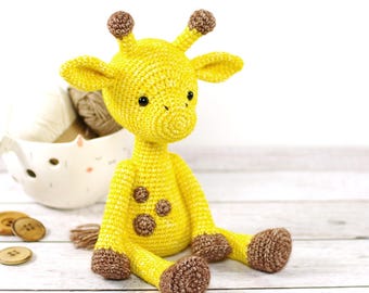 Amigurumi Giraffe Crochet Pattern and Tutorial with Step-by-Step Photos - PDF in English