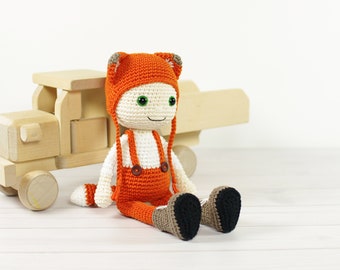 Crochet Pattern - Amigurumi Doll in a Fox Costume