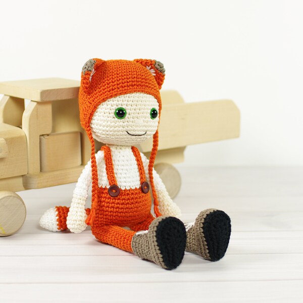 Crochet Pattern - Amigurumi Doll in a Fox Costume