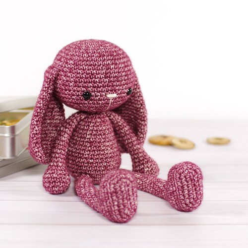 PATTERN: Bunny - Long-legged toy rabbit - Amigurumi tutorial - Crochet pattern - EN-002