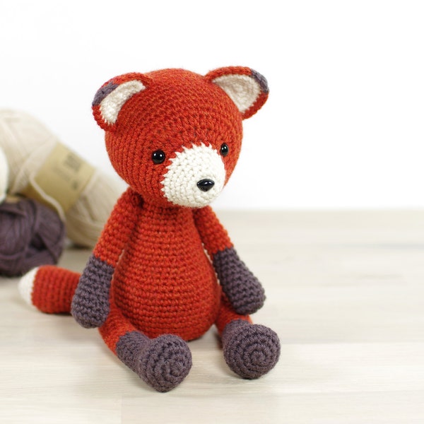 PATTERN: Red Fox - Amigurumi Fox Pattern - Crochet Tutorial with Photos (EN-051)