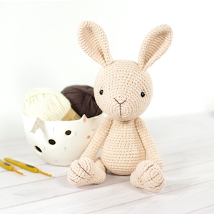 Bunny Crochet Pattern - Amigurumi Pattern and Tutorial with Step-by-Step Photos - PDF in English