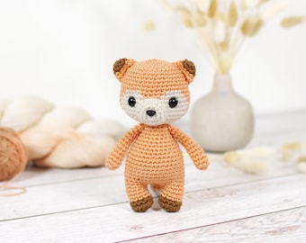 Crochet Pattern - Friendly Little Fox - Amigurumi Fox Pattern and Tutorial with Step-by-Step Photos