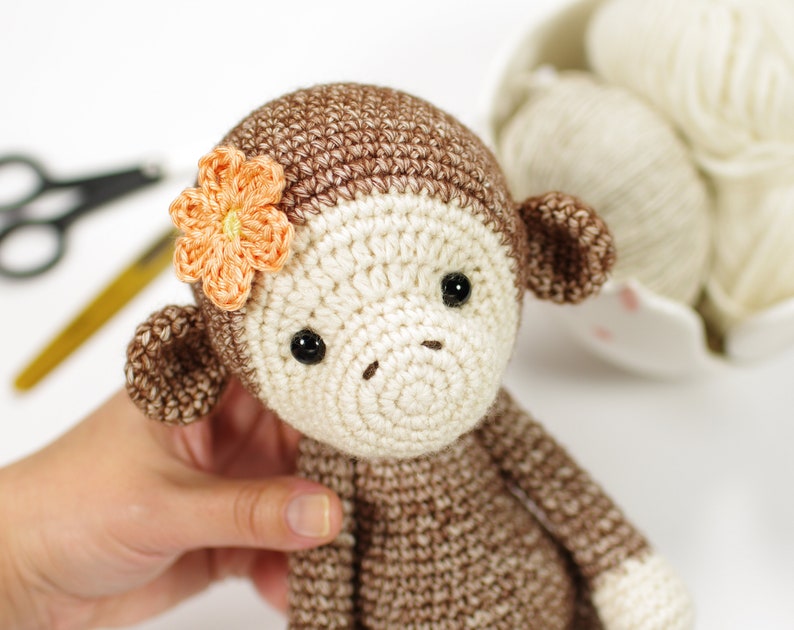 Amigurumi Monkey Crochet Pattern Cute Monkey Pattern and Tutorial with Photos image 6