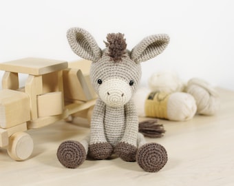 Amigurumi Donkey Crochet Pattern - DIY Farm Animal Plushie Tutorial