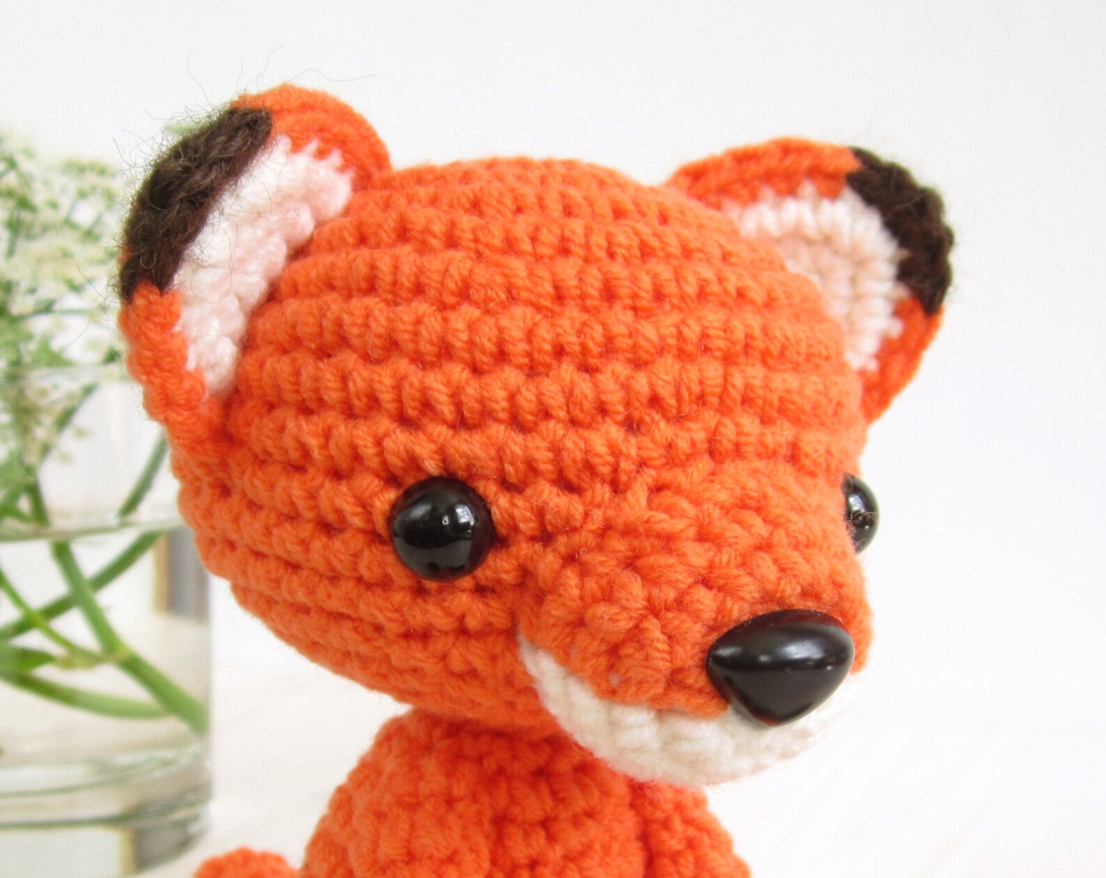 PATTERN: Small Sitting Fox Stuffed Animal Tiny Amigurumi | Etsy