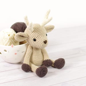 Deer Crochet Pattern - Amigurumi Stuffed Animal Pattern and Tutorial - Printable PDF in English