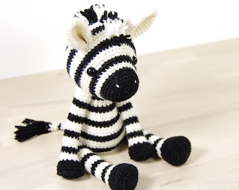 Crochet Zebra Pattern - Amigurumi Pattern and Tutorial with Photos - Printable PDF in English