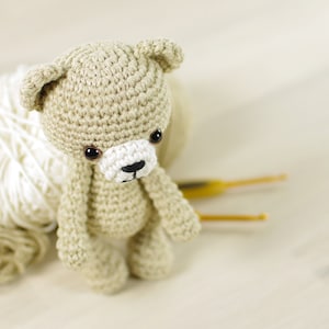Crochet Teddy Bear Pattern Small Amigurumi Bear Pattern and Tutorial with Step-by-Step Photos PDF in English image 8